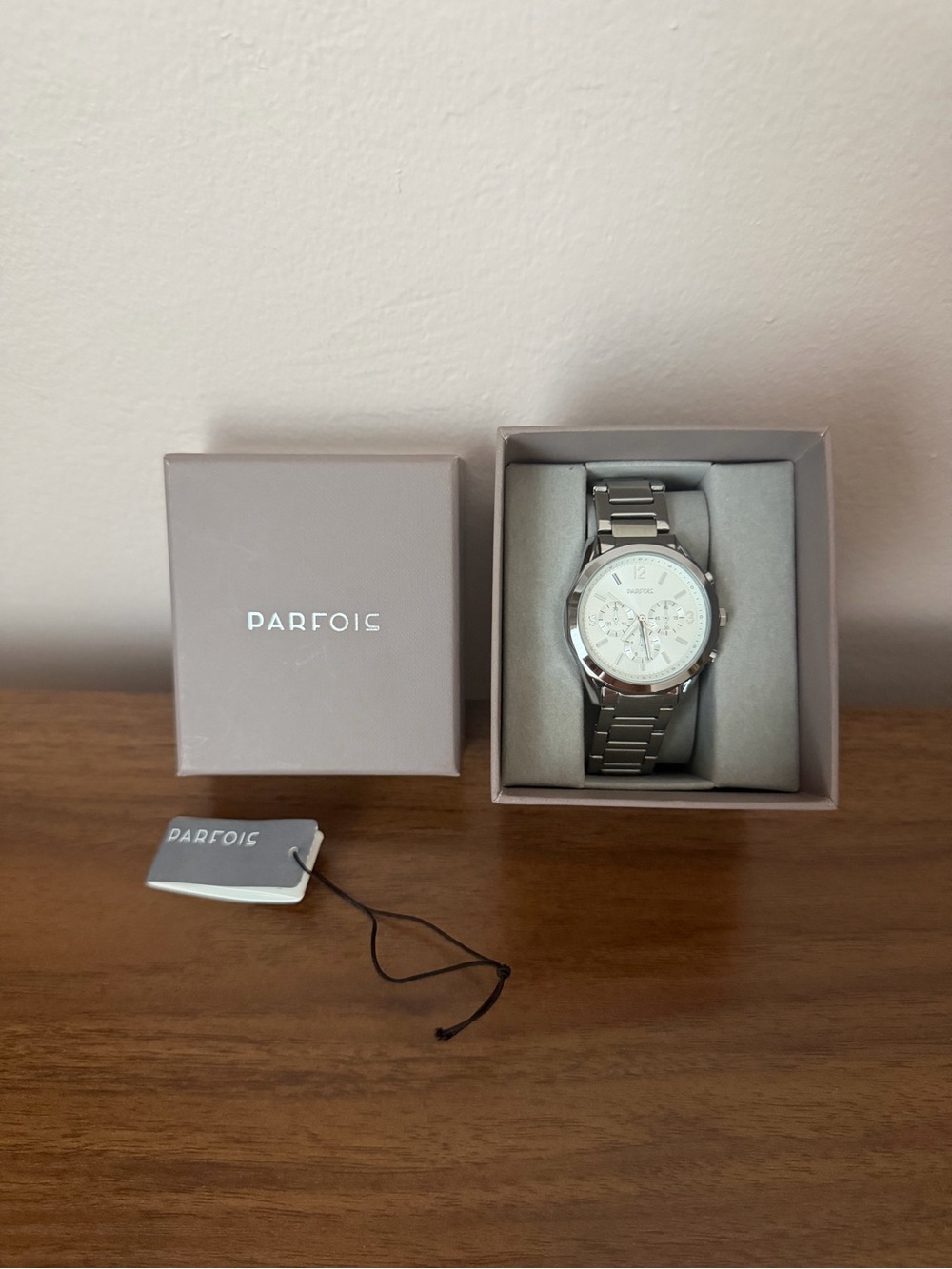 Men’s Silver Stainless Steel Watch - Silver Dial